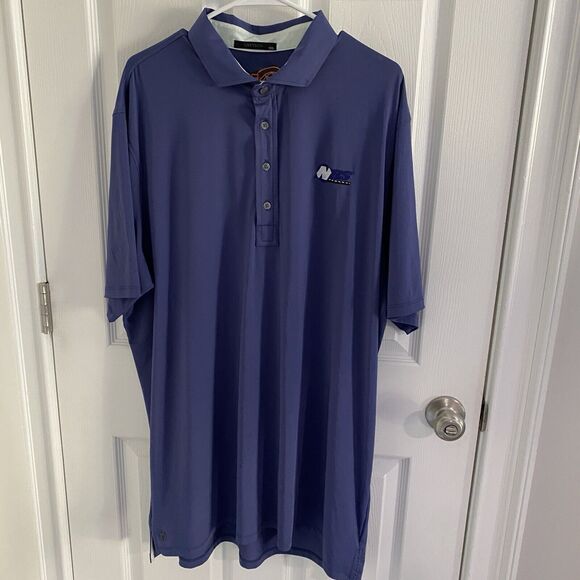 Greyson Polo Shirt Mens Size 2XL Navy Blue Short Sleeve Golf - Picture 1 of 7